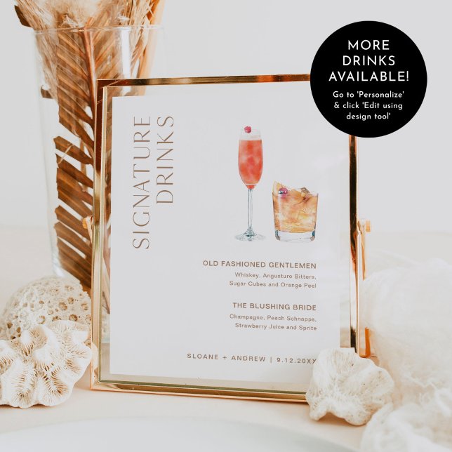 CLAY Signature Drinks Wedding Sign (Creator Uploaded)