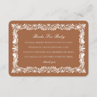 Clay Talavera Tile Books Baby Invitation Insert