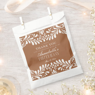 Clay Talavera Tile Spanish Fiesta Birthday Dessert Favour Bag