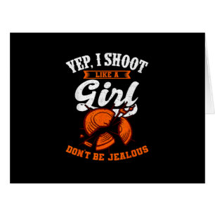 Clay Target Shooting Yep, I Shoot Like A Girl Gift