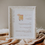 CLAY Wedding Bar Menu, Signature Drink Sign<br><div class="desc">Clay Collection - a fusion of bohemian and modern fonts inspired by the mystique of desert tones. A unique blend of warm earthy colours and clean designs offer a sense of raw elegance.</div>