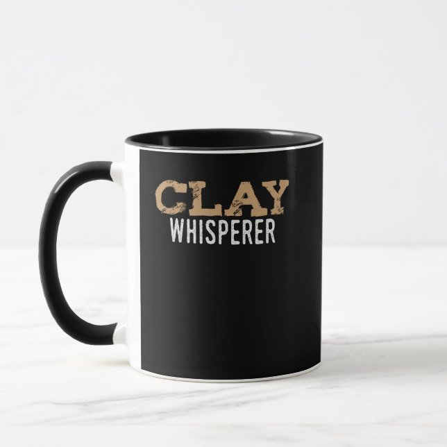 Clay Whisperer Pottery Ceramic Kiln Crafting Mug (Left)