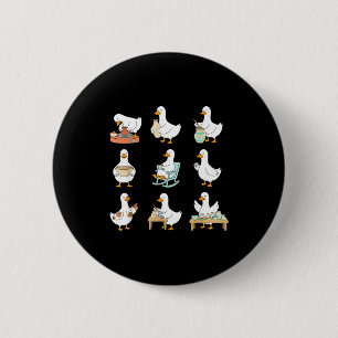 Clay Whisperer T Er Ceramic Silly Goose Making Tte 6 Cm Round Badge