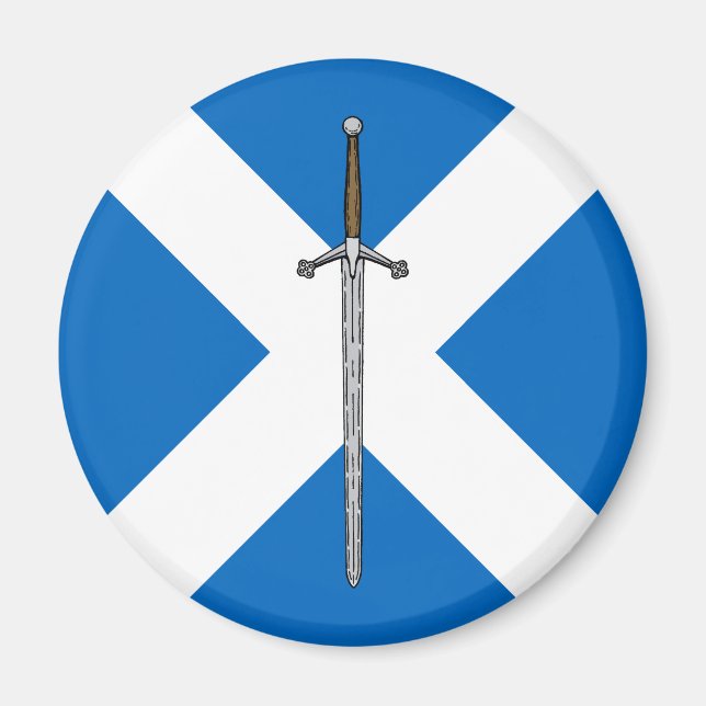 Claymore and Saltire Magnet (Front)