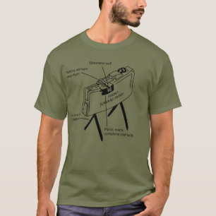 Claymore Mine Schematic Front Towards Enemy T-Shirt