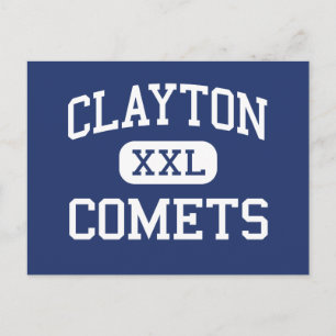 Clayton - Comets - High - Clayton North Carolina Postcard