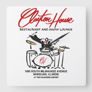Clayton House Restaurant and Show Lounge, Wheeling Square Wall Clock