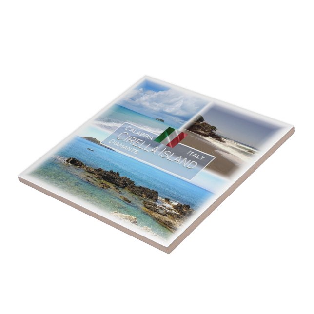 CLB002 DIAMANTE and CIRELLA ISLAND, Ceramic Tile (Side)