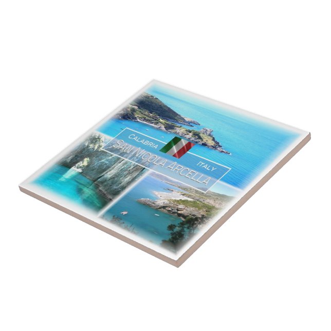 CLB012 SAN NICOLA ARCELLA, Calabria, Ceramic Tile (Side)