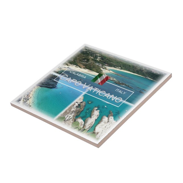 CLB016 CAPO VATICANO, Calabria, Italy, Ceramic Tile (Side)