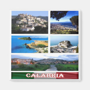 CLB017 CALABRIA Mosaic, Italy, Fridge Magnet
