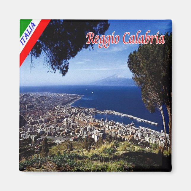 CLB023 REGGIO CALABRIA, Italy, Fridge            Magnet (Front)