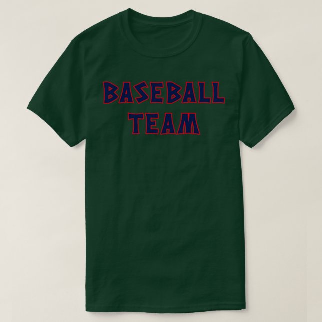 CLE Baseball Team White T-Shirt (Design Front)
