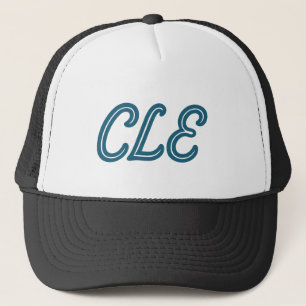 CLE Cleveland Airport Code – Retro Style Travel & Trucker Hat
