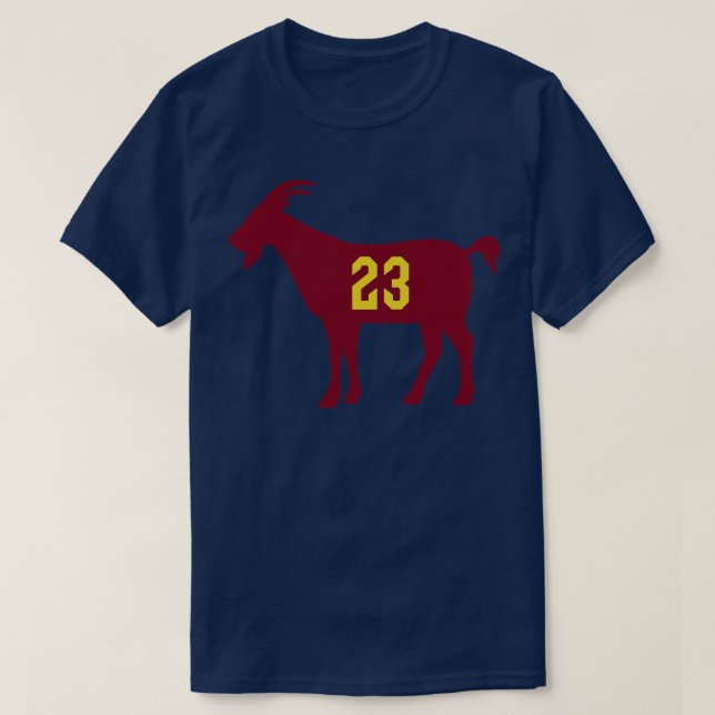 CLE GOAT 23 White T-Shirt (Design Front)