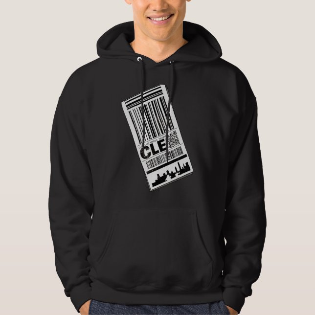 CLE Luggage Tag Hoodie (Front)