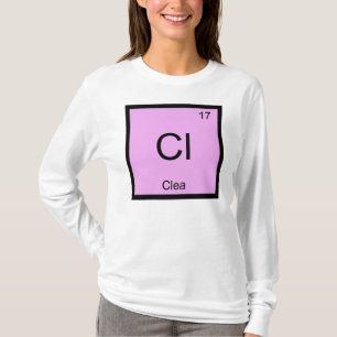 Clea Name Chemistry Element Periodic Table T-Shirt