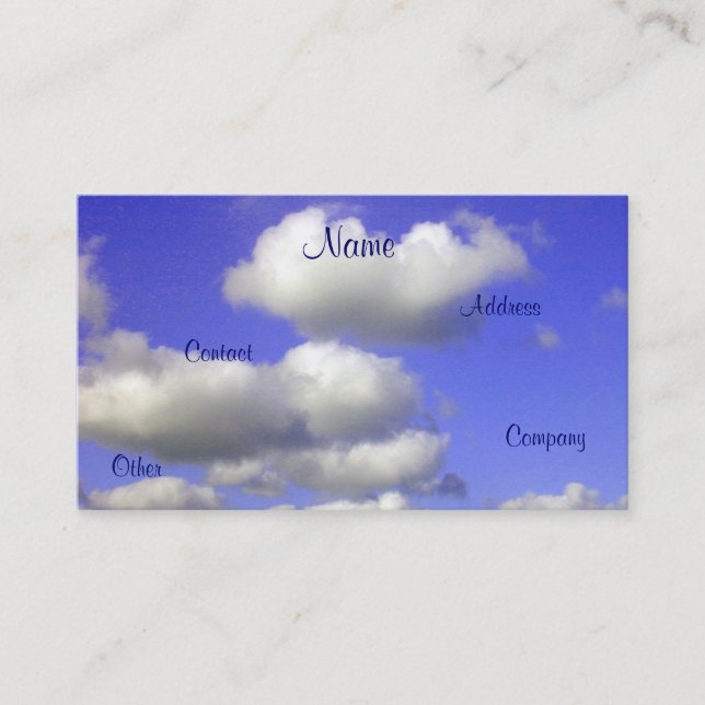 Clean Air - Air Filtiration Business Card (Front)