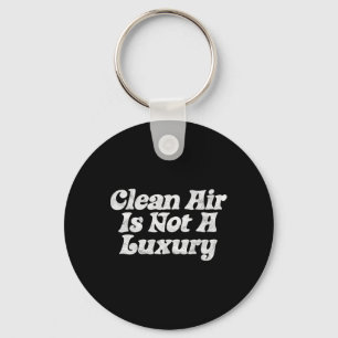 Clean Air Is Not A Luxury! Minimalist Retro Earth Key Ring