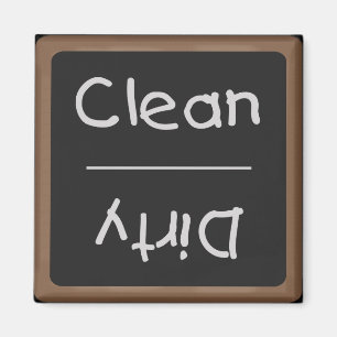 Clean and Dirty Dishes Chalkboard Magnet
