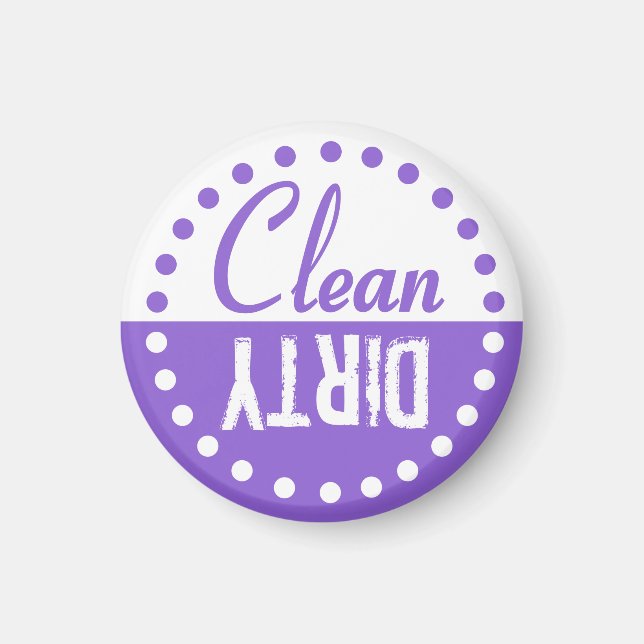Clean and Dirty Dishwasher Magnet (Front)