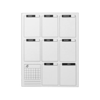 Clean and Minimal Weekly Planner Pad