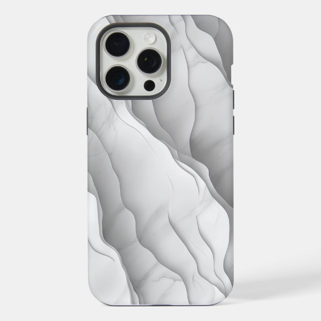 🌊 Clean and Modern Marble Pattern 🌊 iPhone Case (Back)