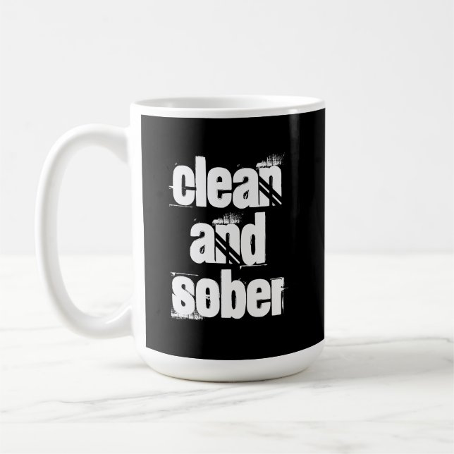 Clean and Sober 12 Step Mug (Left)