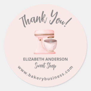 Clean Bakery Thank You Sticker