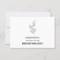 Clean Basic White Autumn Floral Save the date