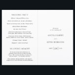 Clean Black and White Catholic Wedding Program<br><div class="desc">Modern wedding program with a simple yet elegant design featuring classic serif fonts.</div>