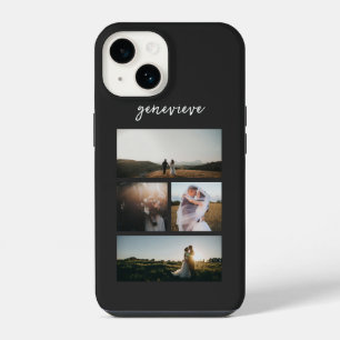 Clean Black Photo Modern iPhone 14 Case