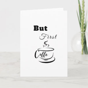 Clean Black & White	Bold Greeting Card 