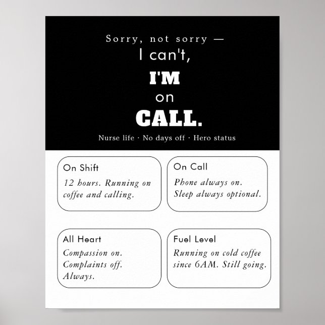 Clean Black & White	Clean Wall Art Poster  (Front)