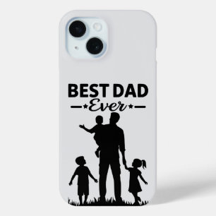 Clean Black & White Cute Phone Case best dad ever