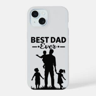 Clean Black & White Cute Phone Case best dad ever