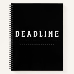 Clean Black & White Funny Notebook Journal