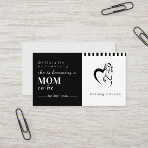 Clean Black & White Minimal Business Card