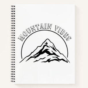 Clean Black & White Simple Notebook Journal 