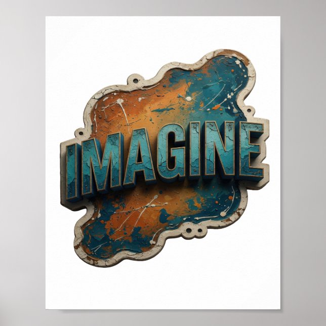 Clean Blue IMAGINE Poster (Front)