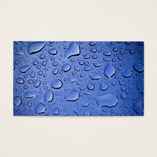 Clean Blue Water Droplets (Front)