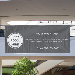 Clean Business Logo Promotional Advertising Event Banner