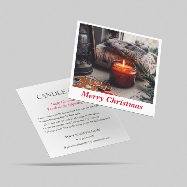 Clean Candle Care Photo Product Thank You Card (Creator Uploaded)
