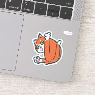 Clean cat sticker
