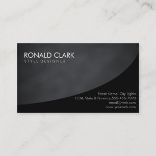 Clean Chalkboard Professional Black Elegant Business Card