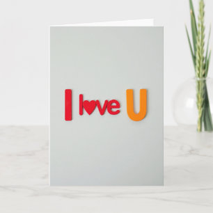 Clean Classic Love U Card
