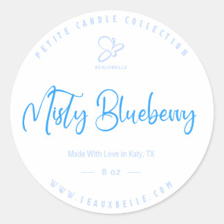 Clean Classy Minimalist  Classic Round Sticker