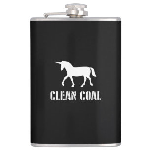 Clean Coal Hip Flask