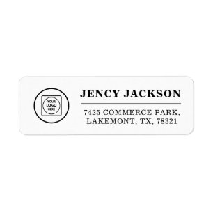 Clean Company Logo Professional Return Brand Address Label