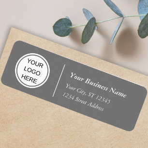 Clean Company Mailing Logo Grey Return Address Return Address Label